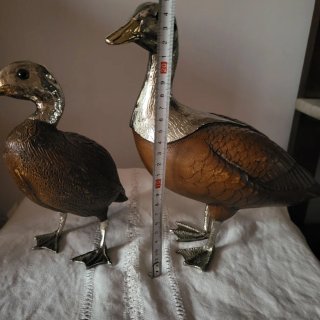 Pareja de Patos firma Elli Malevolti Años 70