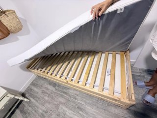 Camas Apilables Ikea de Madera con Colchones