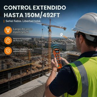 Mando Inalámbrico Grua 110-460V 8 Canales doble