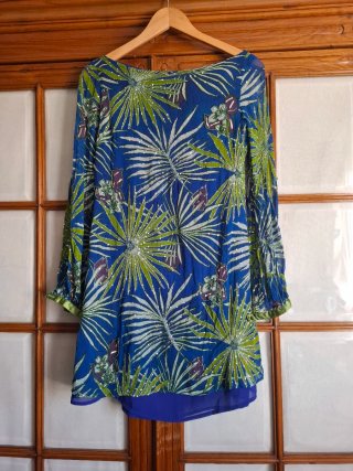 Vestido Mini o blusón fiesta Zara, seda, T. M
