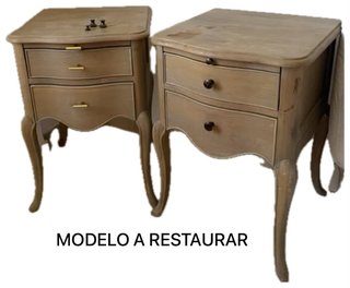 Mesitas de noche madera restauradas por encargo