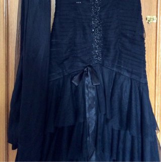 Vestido fiesta negro Bdba/a estrenar