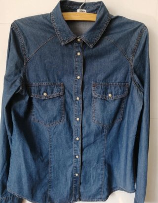 Camisa vaquera azul Pimkie