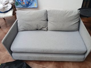 Sofá Cama IKEA FRIDHULT Gris Claro