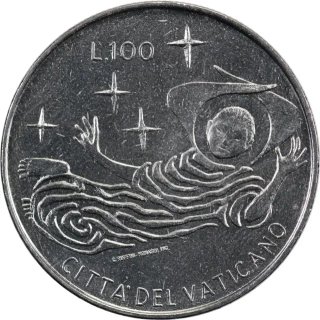 100 LIRAS VATICANO 1969 MONEDA AUTÉNTICA