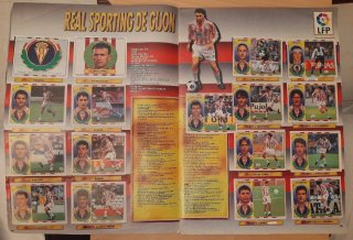 Álbum de Cromos Liga 96-97 muy completo dobles