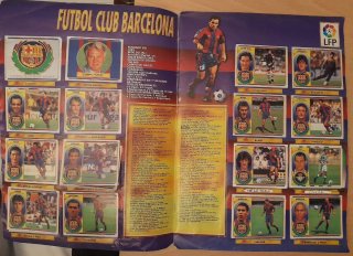Álbum de Cromos Liga 96-97 muy completo dobles