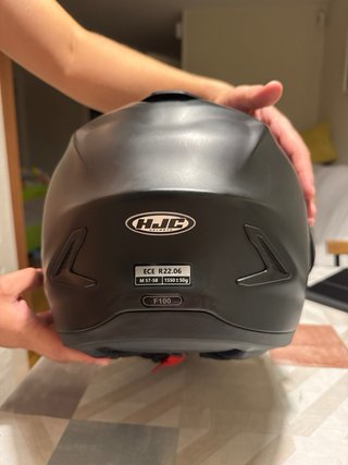 Casco HJC F100 Negro Mate - Talla M