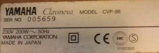 Yamaha Clavinova CVP 98
