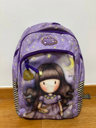 Mochila Gorjuss Santoro London Morada Estrellas