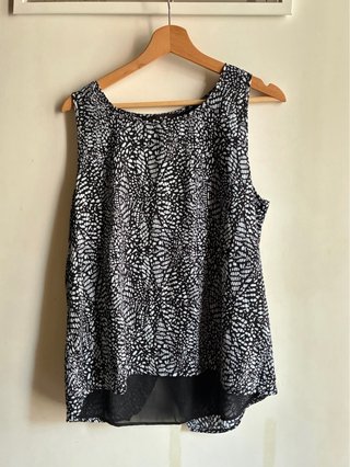 Blusa de tirantes estampada