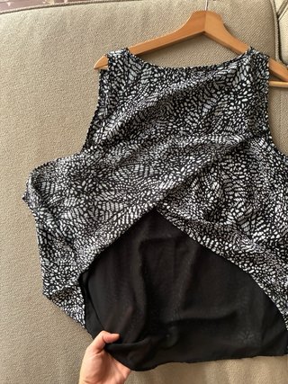 Blusa de tirantes estampada
