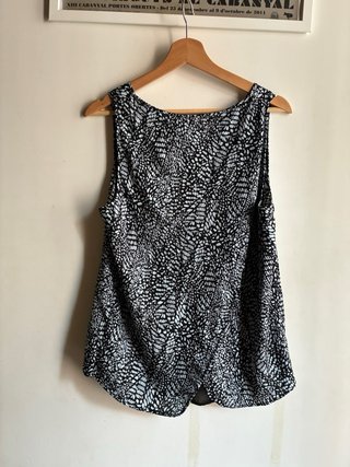 Blusa de tirantes estampada