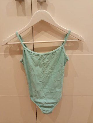 Malla de ballet color verde azulado