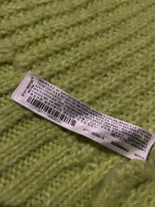 Chaqueta de lana Zara verde