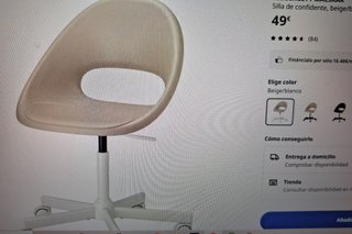 SILLA GIRATORIA CON RUEDAS IKEA