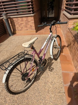 Bicicleta Riderbike Rosa y Blanca