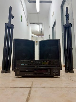 Equipo de sonido/Alta fidelidad+Altavoces+soportes