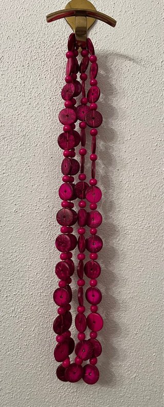 Lote 3 collares largos de madera