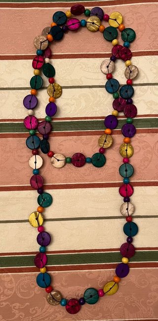 Lote 3 collares largos de madera