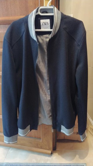 Chaqueta Bomber Zara Negra Talla M