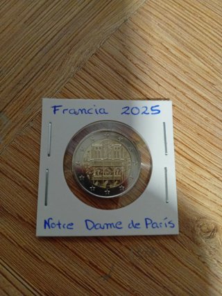 Moneda 2€ Francia 2025 Notre Dame