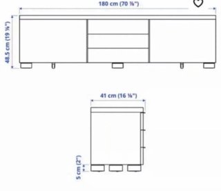 Mueble TV Ikea Besta
