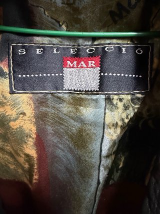 Cazadora de Piel Beige y Marrón