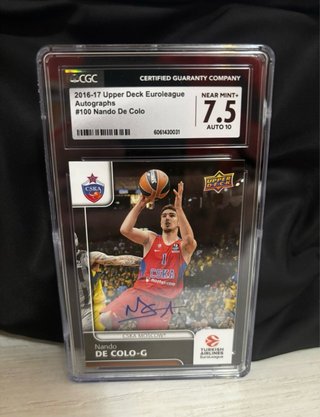Nando De Colo 2016-17 Euroleague auto firma