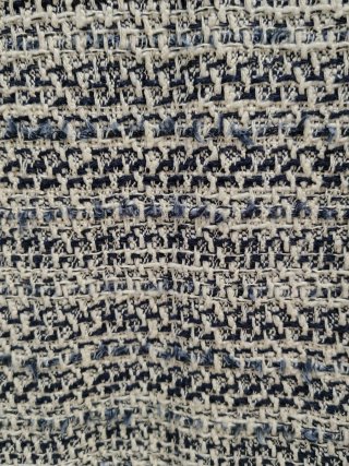 Chaqueta Zara tipo Chanel, en Azul/Blanco