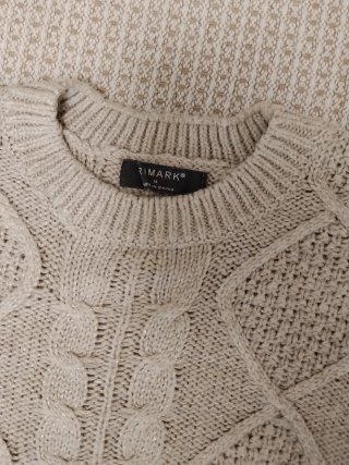 Jersey de punto Zara beige