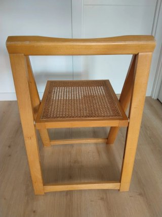 Silla Plegable Gascon de Madera y Rejilla