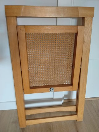 Silla Plegable Gascon de Madera y Rejilla