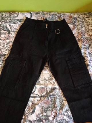 Pantalón Cargo Negro