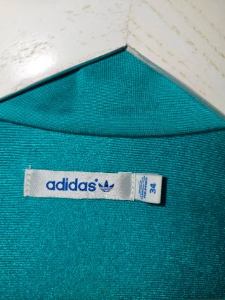 Sudadera Adidas Teal y Dorado
