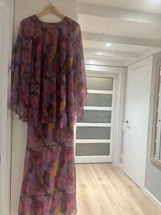 Vestido fiesta LAAGAM talla única estampado