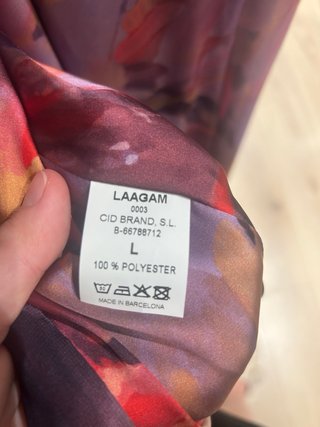 Vestido fiesta LAAGAM talla única estampado
