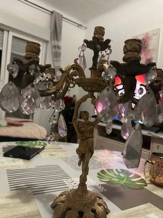 Candelabro Bronce Antiguo