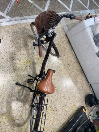 Bicicleta Urbana Mujer Cesta Marrón