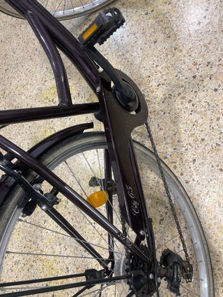 Bicicleta Urbana Mujer Cesta Marrón
