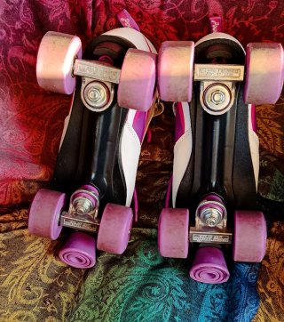 Patines de Ruedas Move Blancos y Rosas