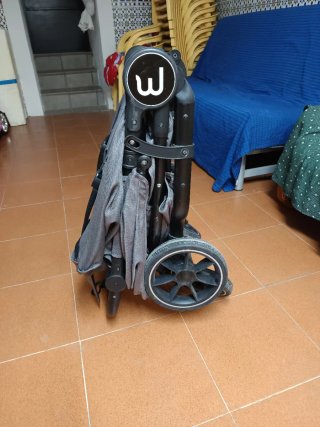 Carro Gemelar Baby Monsters Gris