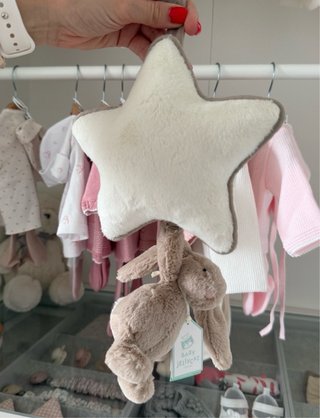Peluche Musical Jellycat Estrella Gris