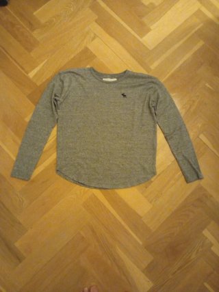 Camiseta manga larga Abercrombie & Fitch gris