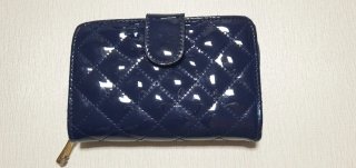 Cartera Billetera Acolchada Azul