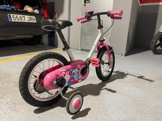 Bicicleta B'TWIN Unicornio 14 Rosa