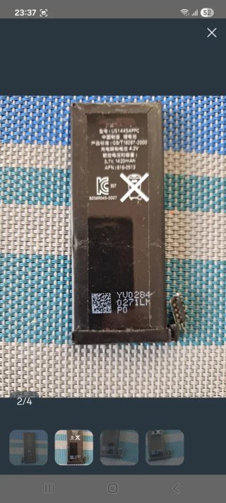 Lote baterías iPhone y cámara LG roja