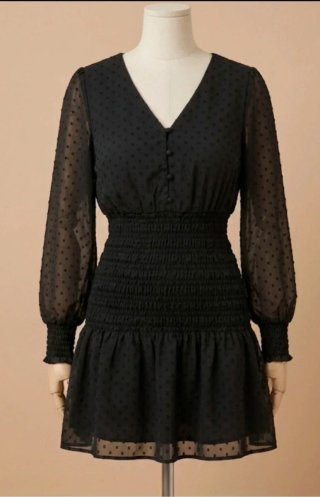 Vestido Brownie Negro Talla S