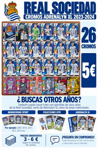 2023-2024 Real Sociedad. Liga Adrenalyn (Panini)