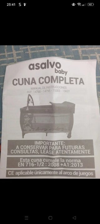 Cuna de viaje Asalvo unisex